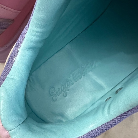 Sugar Thrillz Iridescent Pink Platform Sneakers - Picture 6 of 9